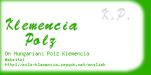 klemencia polz business card